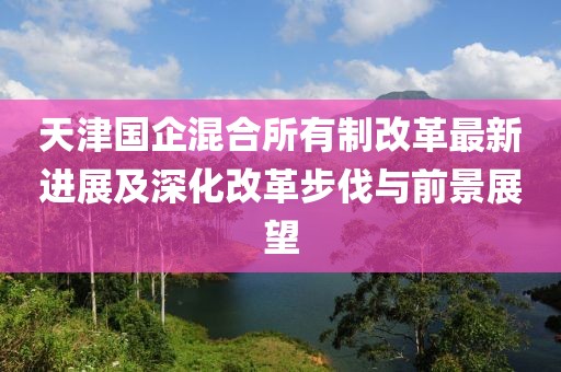 天津国企混合所有制改革最新进展及深化改革步伐与前景展望