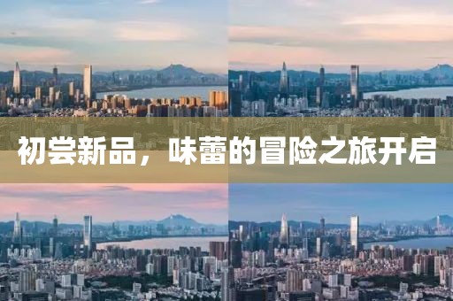 初尝新品，味蕾的冒险之旅开启