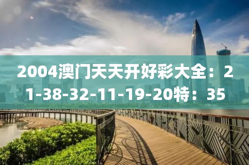 2004澳门天天开好彩大全：21-38-32-11-19-20特：35