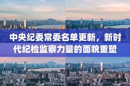 中央纪委常委名单更新，新时代纪检监察力量的面貌重塑