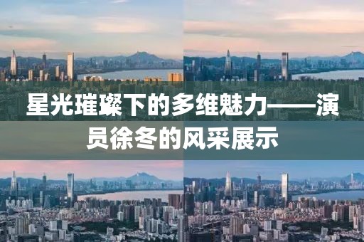 星光璀璨下的多维魅力——演员徐冬的风采展示