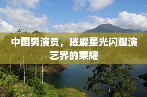 中国男演员，璀璨星光闪耀演艺界的荣耀