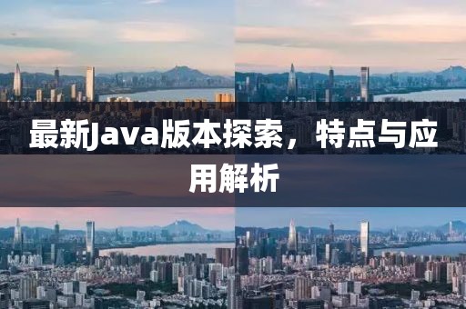 最新Java版本探索，特点与应用解析