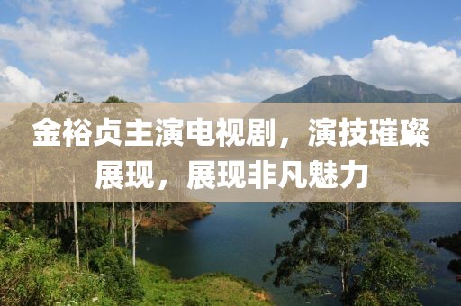 金裕贞主演电视剧，演技璀璨展现，展现非凡魅力