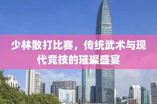 少林散打比赛，传统武术与现代竞技的璀璨盛宴