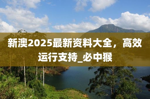 新澳2025最新资料大全，高效运行支持_必中猴