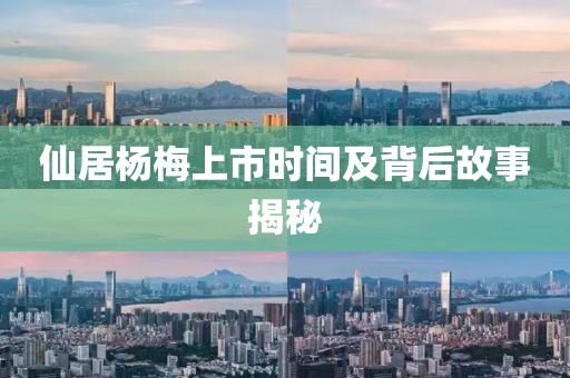 仙居杨梅上市时间及背后故事揭秘