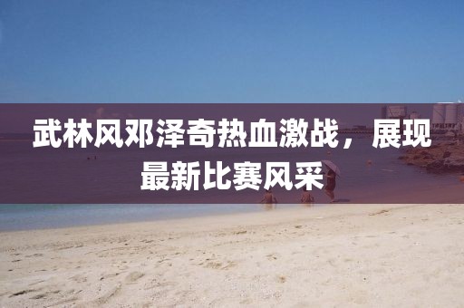 武林风邓泽奇热血激战，展现最新比赛风采