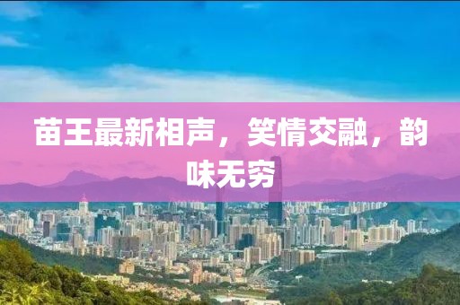 苗王最新相声，笑情交融，韵味无穷