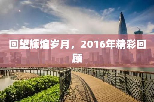 回望辉煌岁月，2016年精彩回顾