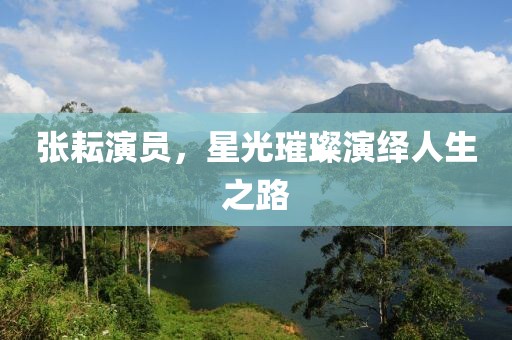 张耘演员，星光璀璨演绎人生之路