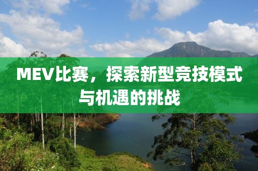 MEV比赛，探索新型竞技模式与机遇的挑战