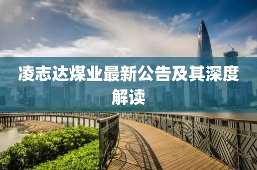 凌志达煤业最新公告及其深度解读